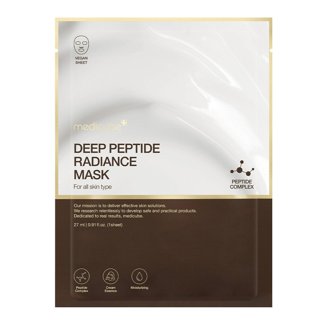 Medicube Deep Peptide Radiance Mask - peptide sheet mask for elasticity and glow Medicube Deep Peptide Radiance Mask - peptide sheet mask for elasticity and glow