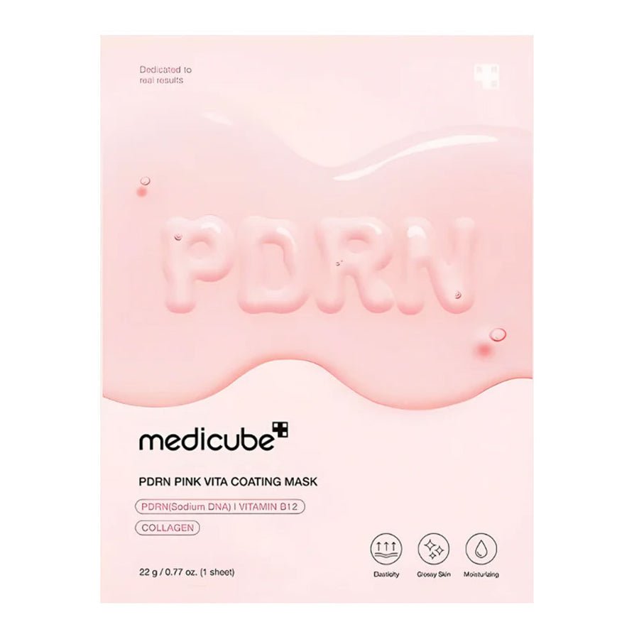 Medicube PDRN Pink Vita Coating Mask - PDRN and vitamin sheet mask for radiance Medicube PDRN Pink Vita Coating Mask - PDRN and vitamin sheet mask for radiance