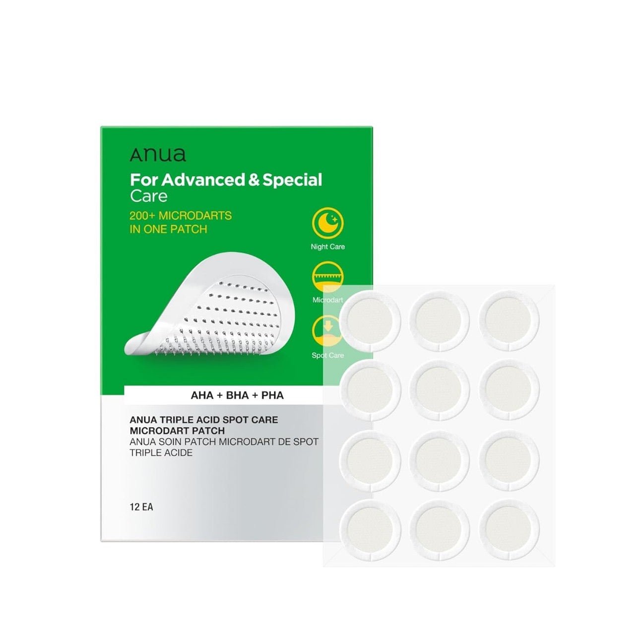 Anua Triple Acid Spot Care Microdart Patch 12 patches