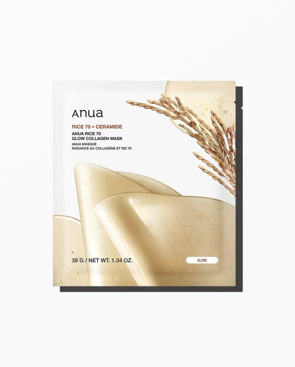 Anua Rice 70 Glow Collagen Mask 38g sheet mask