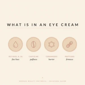 Anua Retinol 0.1 Caffeine Revitalizing Eye Cream key actives infographic