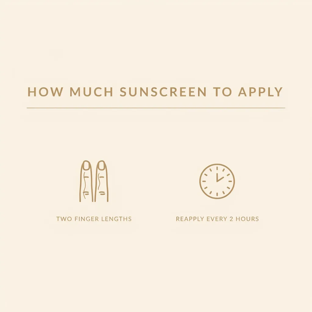 Anua Zero Cast Sunscreen how much sunscreen to apply infographic