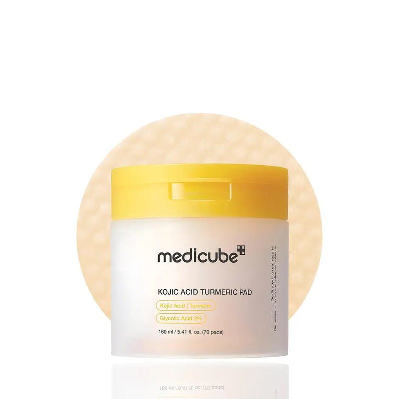 Medicube Kojic Turmeric Pad - brightening exfoliating toner pads for dark spots Medicube Kojic Turmeric Pad - brightening exfoliating toner pads for dark spots