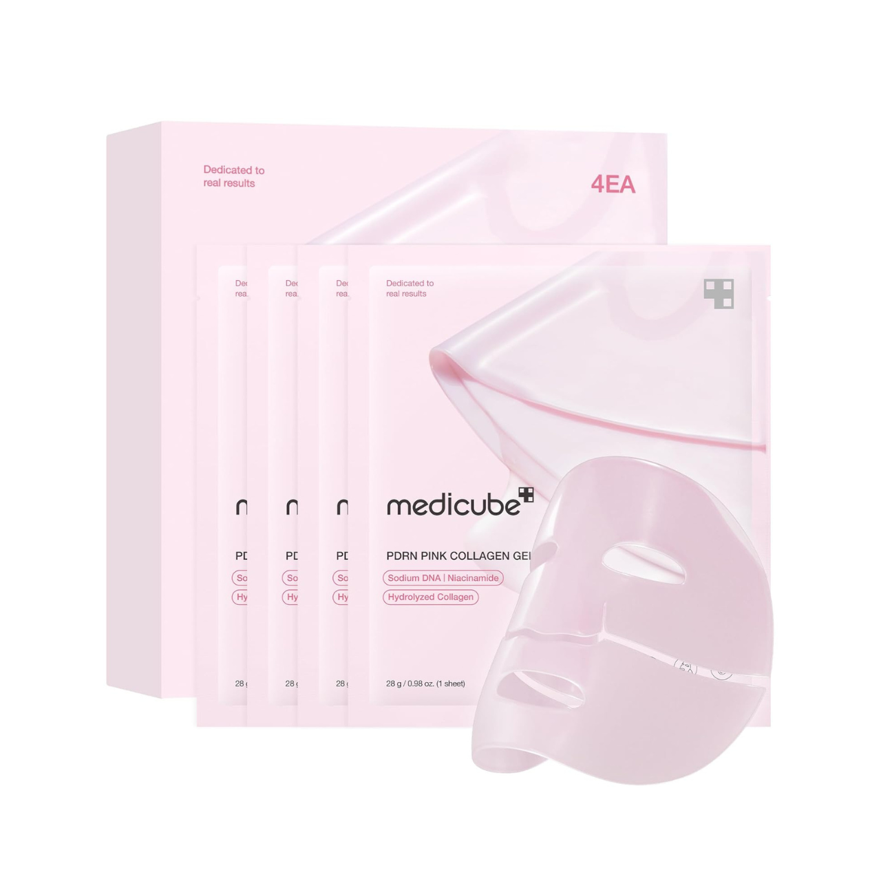 Medicube PDRN Pink Collagen Gel Mask Set - four pack of collagen jelly gel masks Medicube PDRN Pink Collagen Gel Mask Set - four pack of collagen jelly gel masks