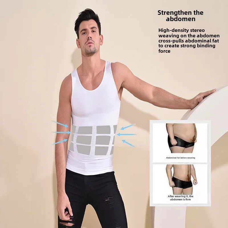 Men's Body Shaping Compression Vest in Kuwait
