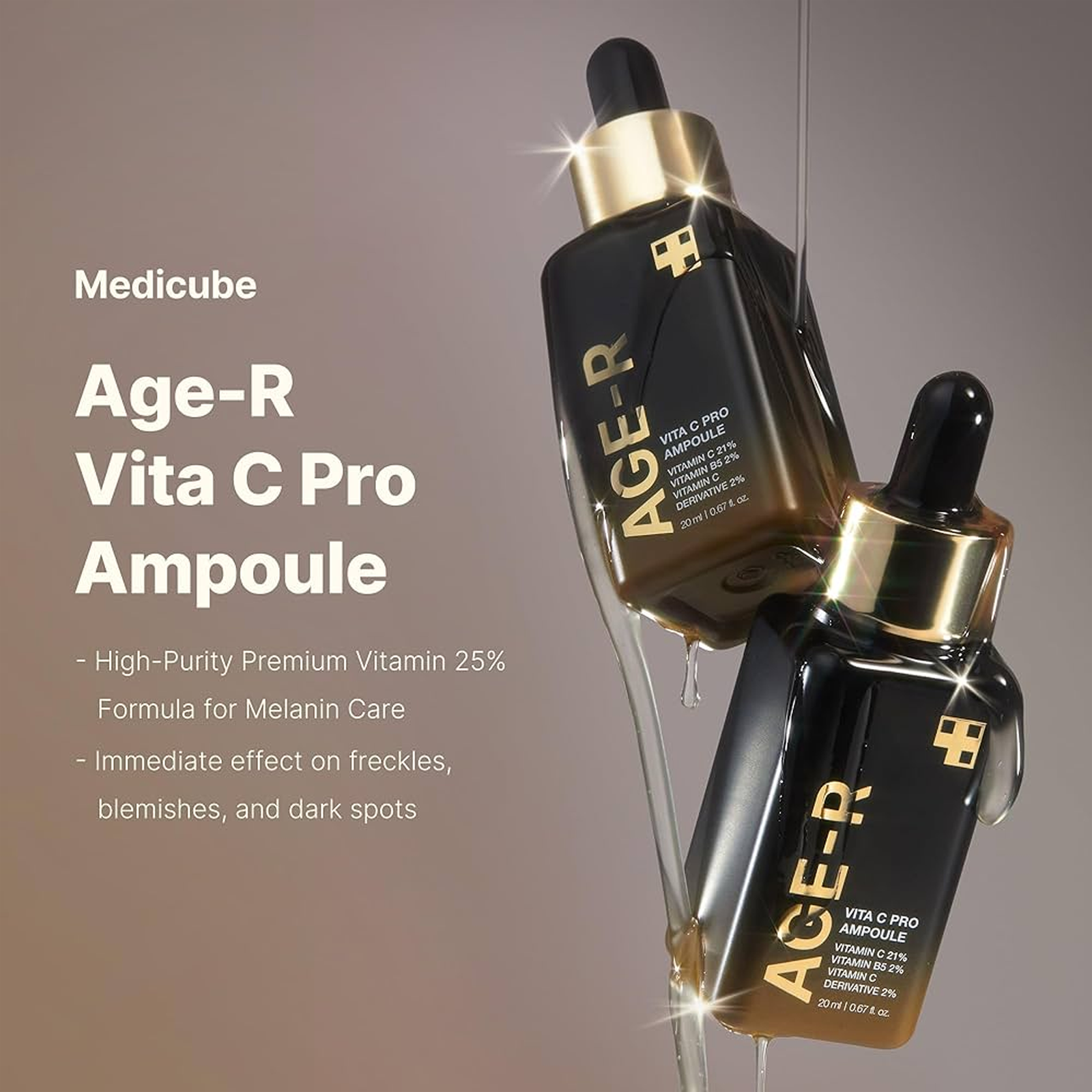 Medicube Age-R Vita C Pro Ampoule - concentrated vitamin C ampoule key benefits Medicube Age-R Vita C Pro Ampoule - concentrated vitamin C ampoule key benefits
