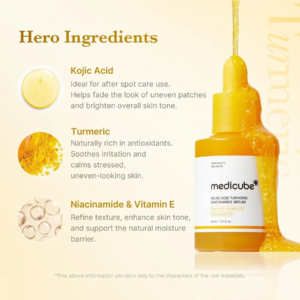 Medicube Kojic Turmeric Niacinamide Serum – daily brightening serum key benefits Medicube Kojic Turmeric Niacinamide Serum - daily brightening serum key benefits