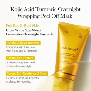 Medicube Kojic Turmeric Night Mask – overnight brightening wrapping mask key benefits Medicube Kojic Turmeric Night Mask - overnight brightening wrapping mask key benefits