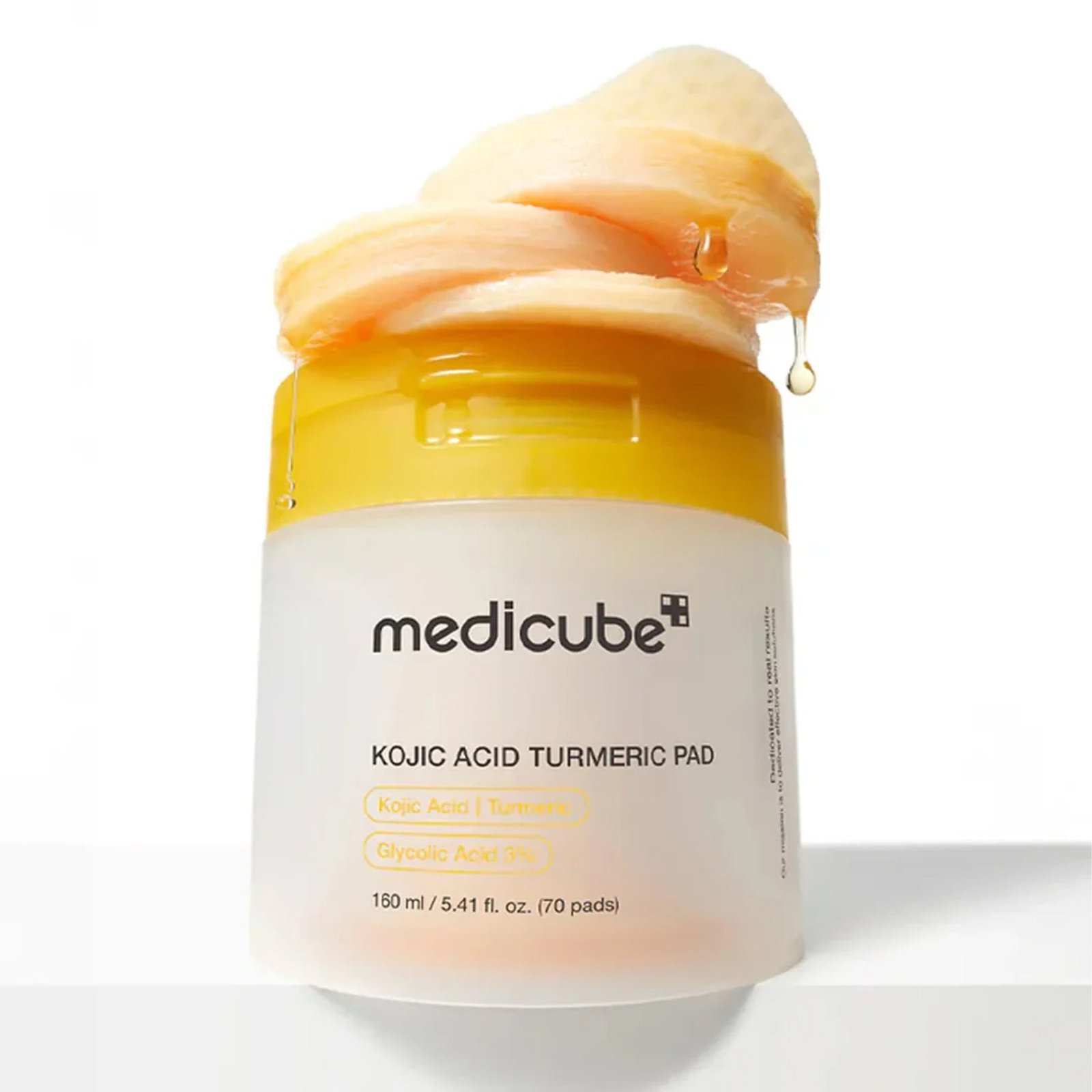 Medicube Kojic Acid Turmeric Pad With 3% Glycolic Acid - 160ml