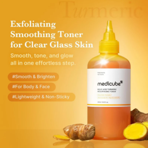 Medicube_Kojic_Acid_Turmeric_Resurfacing_Toner_Benefits.png Medicube Kojic Acid Turmeric Resurfacing Toner - 250ml