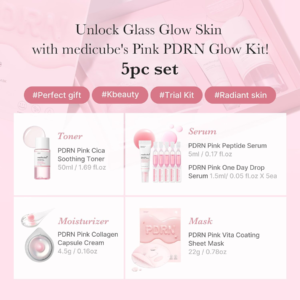 Medicube PDRN Glow Kit – five piece salmon PDRN trial set key benefits Medicube PDRN Glow Kit - five piece salmon PDRN trial set key benefits