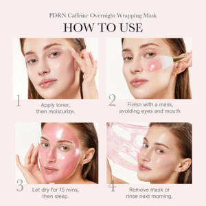 Medicube PDRN Pink Caffeine Night Mask – overnight pink pearl wrapping mask key benefits Medicube PDRN Pink Caffeine Night Mask - overnight pink pearl wrapping mask key benefits