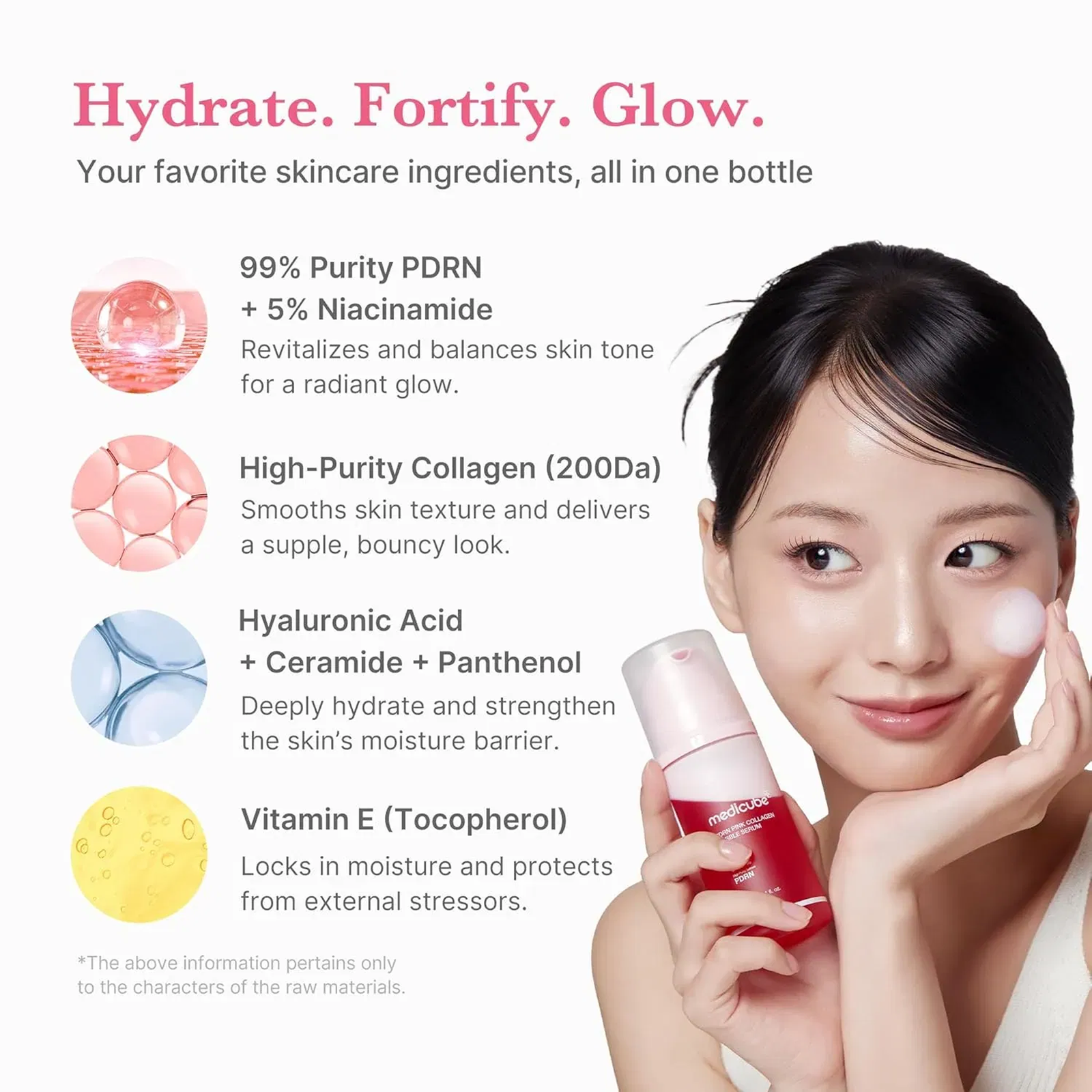 Medicube PDRN Pink Collagen Bubble Serum - 95ml