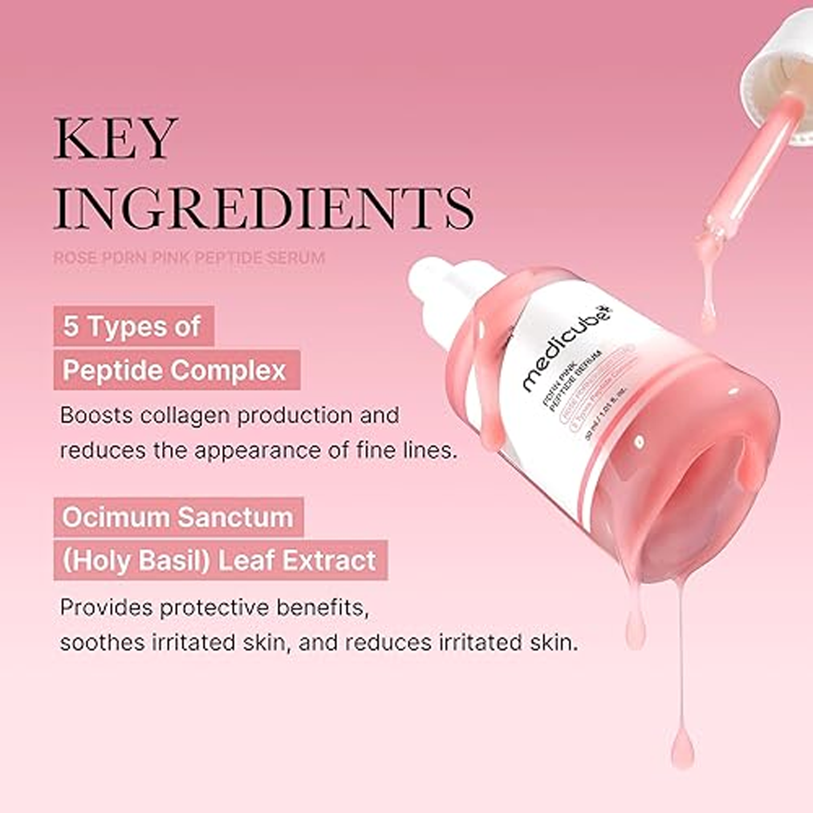 Medicube PDRN Pink Peptide Serum - 30ml