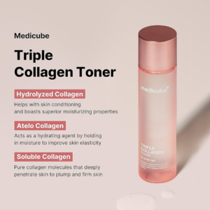 Medicube Triple Collagen Toner – three collagen types for bounce and glow key benefits Medicube Triple Collagen Toner - three collagen types for bounce and glow key benefits
