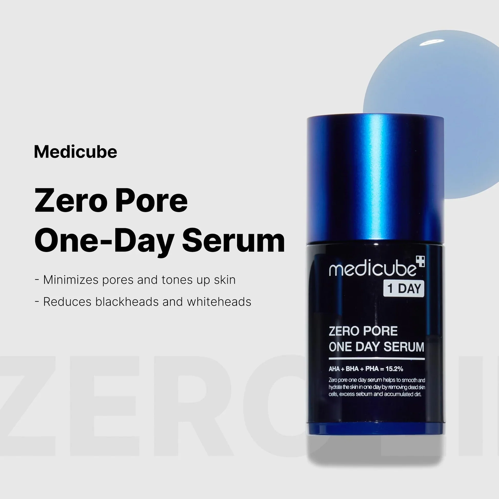 Medicube Zero Pore One Day Serum - AHA BHA PHA pore refining serum key benefits Medicube Zero Pore One Day Serum - AHA BHA PHA pore refining serum key benefits