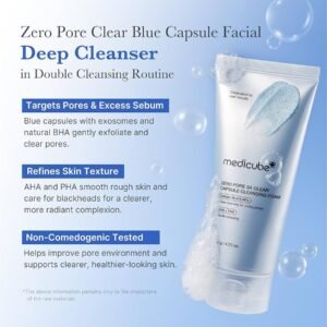 Medicube_Zero_Pore_SA_Clear_Capsule_Cleansing_Foam__Key_Benefits.jpg Medicube Zero Pore SA Clear Capsule Cleansing Foam - 120g