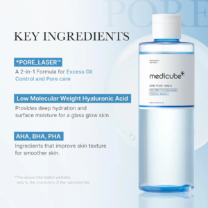 Medicube_Zero_Pore_Toner_-_Key_Benefits.png Medicube Zero Pore Toner- 250ml