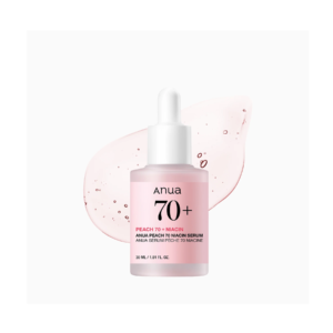 Anua Peach 70 Niacinamide Serum for brightening and even skin tone