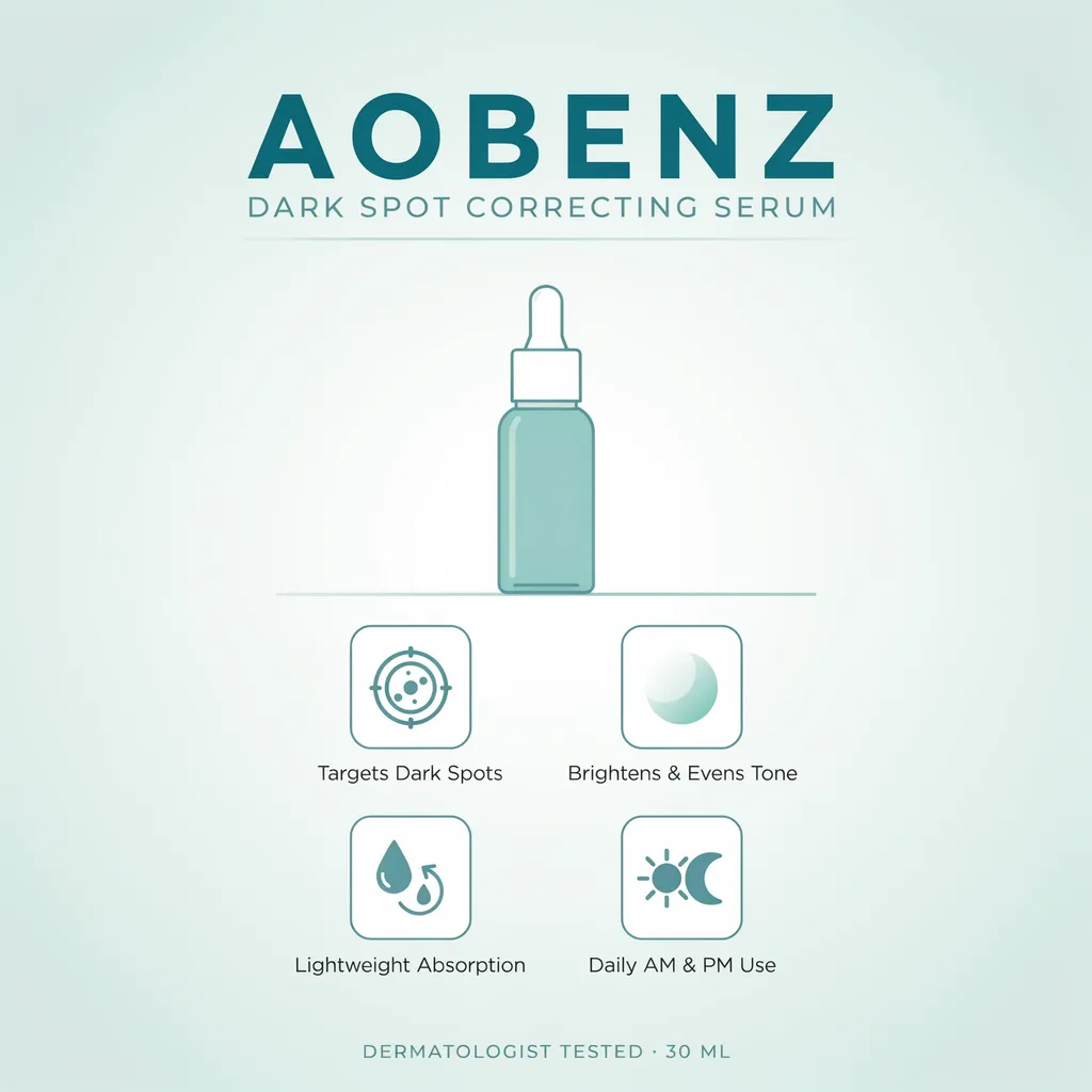 Aobenz serum Kuwait infographic - dark spot correcting serum benefits Aobenz serum Kuwait infographic - dark spot correcting serum benefits