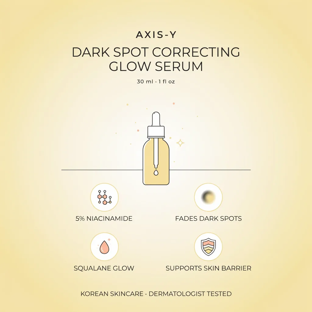 AXIS-Y dark spot serum Kuwait infographic - niacinamide glow serum benefits AXIS-Y dark spot serum Kuwait infographic - niacinamide glow serum benefits