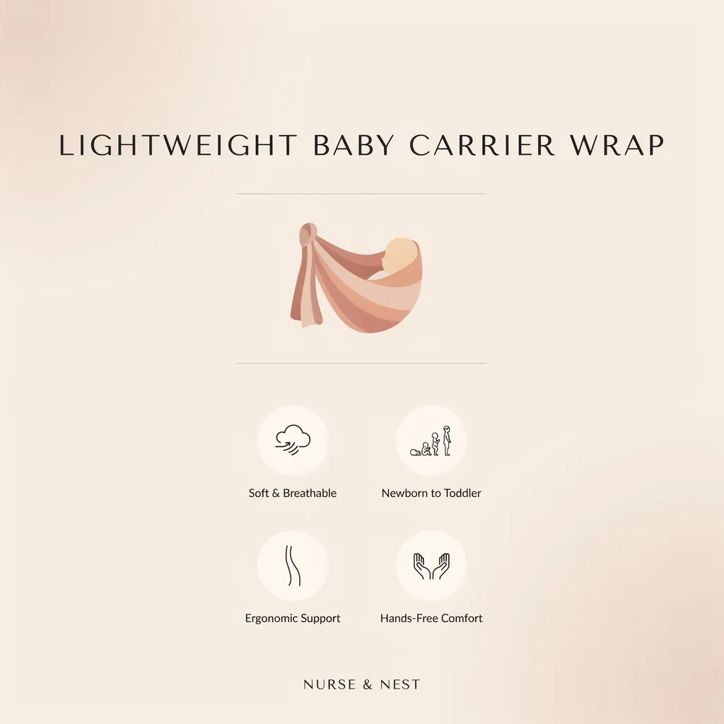 Baby carrier Kuwait infographic - lightweight baby carrier wrap benefits Baby carrier Kuwait infographic - lightweight baby carrier wrap benefits