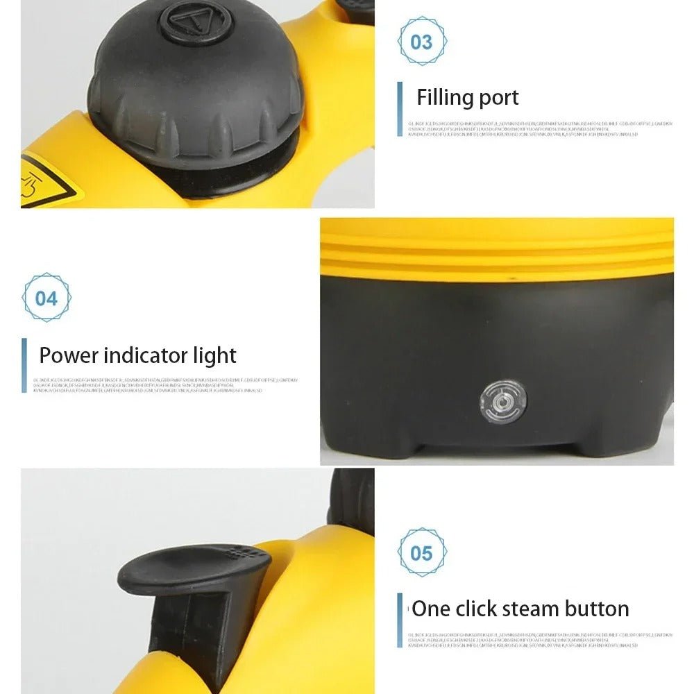 High-Pressure Steam Cleaner with 9 Accessories — photo 3