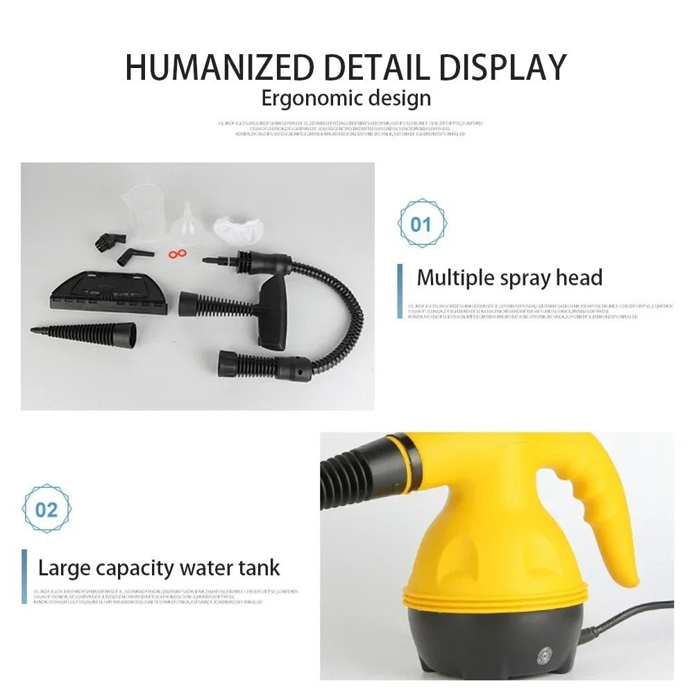 High-Pressure Steam Cleaner with 9 Accessories — photo 5