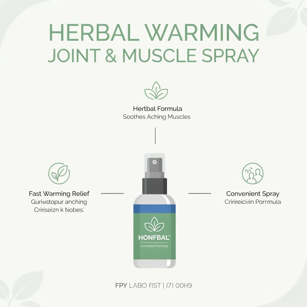 Muscle pain spray Kuwait infographic - herbal warming joint and muscle spray benefits Muscle pain spray Kuwait infographic - herbal warming joint and muscle spray benefits