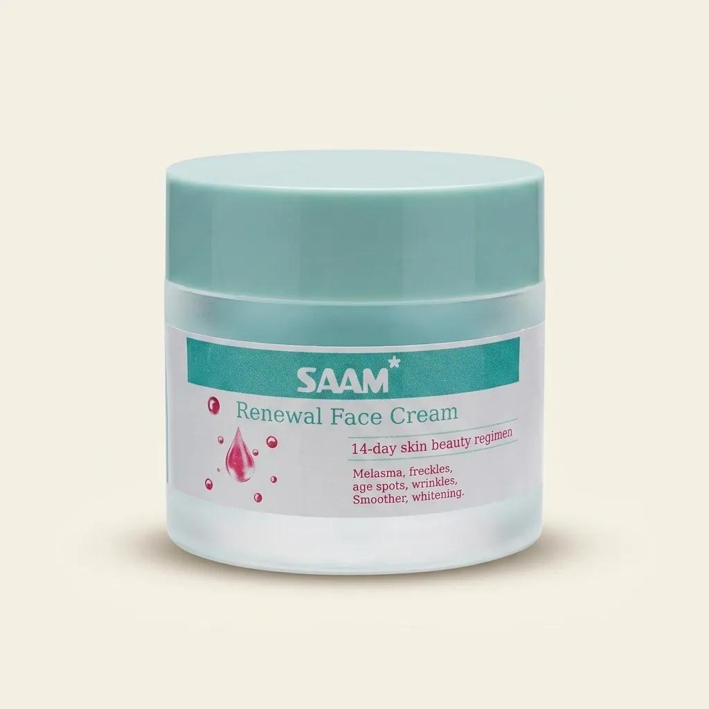 Saam Renewal anti-wrinkle firming face cream jar Kuwait